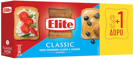 Toasts Wheat Without Salt and Sugar Classic Elite Family Pack 4x125 G