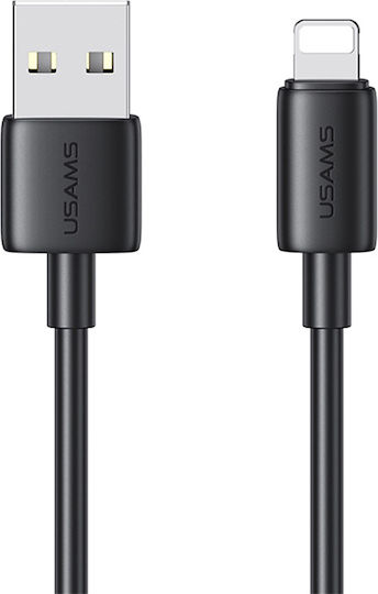 Usams Us-sj709 USB-A to Lightning Cable 12W Μαύρο 1m (SJ709USB01)