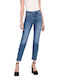 Hw Women's Jean Trousers in Regular Fit Blue