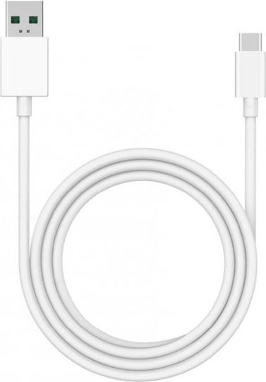 Realme DL154 USB 2.0 Kabel USB-C-Stecker auf USB-A 120 W PD Weiß 1 m 611602000020 Bulk