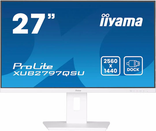 Iiyama ProLite XUB2797QSU-W2 IPS Monitor 27 Zoll QHD 2560x1440 Weiß