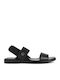 Women's Flat Sandals in Black Color