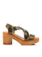 Leather Sandals Green