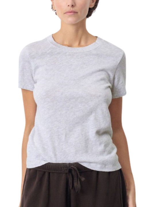 American Vintage Γυναικείο T-shirt Light Grey