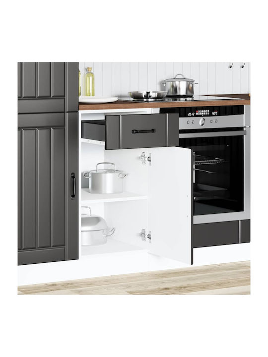 Lucca Dulap pentru Chiuvetă Negru 40x46x81.5buc