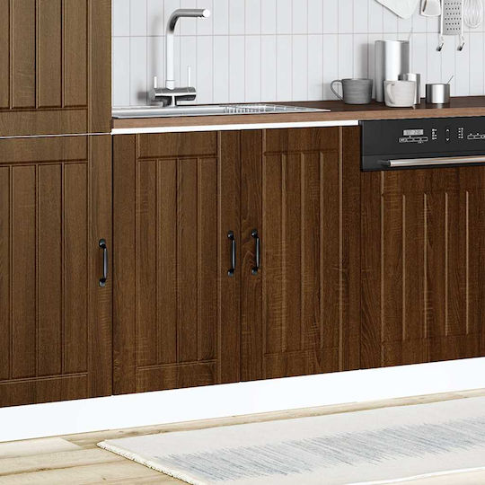 Lucca Sink Cabinet Brown Oak 80x46x81.5pcs
