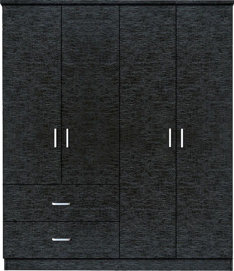 Hoya Wax Τετράφυλλη Ντουλάπα 119x42x181cm Hoya Wax Τετράφυλλη Ντουλάπα 119x42x181cm