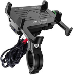 Motorcycle Phone Mounts 4 Ride Black Metal Quick Charge 3.0 Usb Charger R10