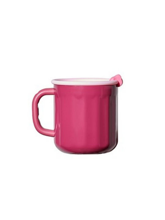 Chic Mic Bioloco Mug Metallic with Lid Pink 450ml