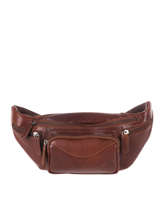 Leather Waist Bag Tabac Brown
