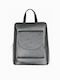 Leather Women's Backpack Handbag Black
