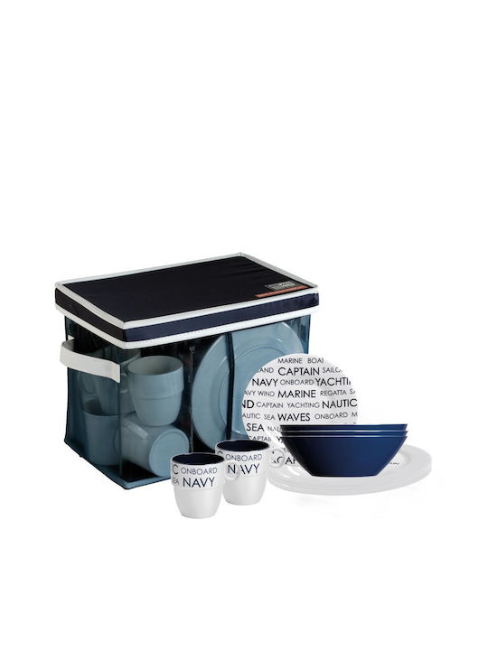Marine Business White Porcelain Dinnerware Set 24pcs
