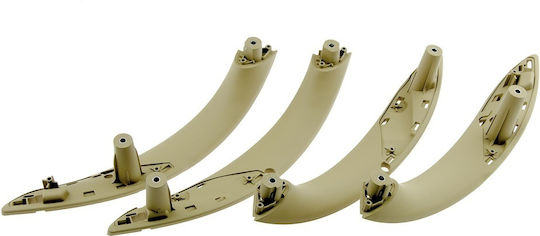 Set 4 ornamente interioare din plastic bej compatibile BMW Seria 3 F30 F31 2012-2018