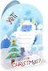 Legami Christmas Greeting Card Pop-up Yeti