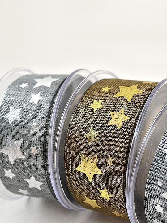 Panglică de Crăciun Poliester Lamé Scandal Star 1.3cm 2.3cm 3.5cm X 18m T317224