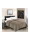Silk Fashion Duvet Cover Queen 220x240cm Braid Coffee 780Gsm