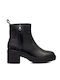 Leather Women's Ankle Boots Black