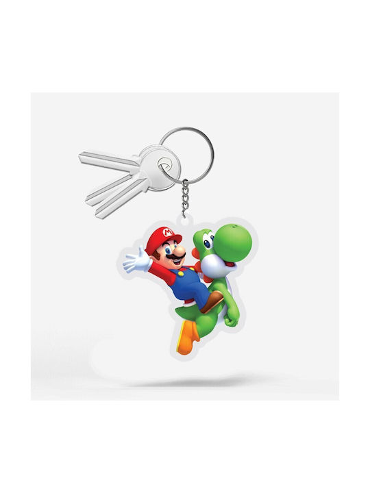 Mario Yoshi Keychain 9x9cm