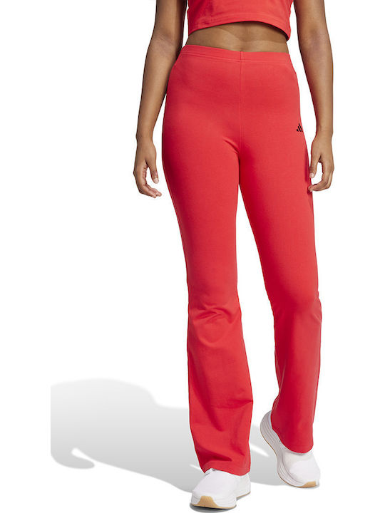 Essentials Training Damen Lang Leggings Hohe Taille Rote