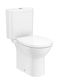 Roca Debba Round Floor-Standing Toilet Rimless with Flush with Slim Cover Soft Close