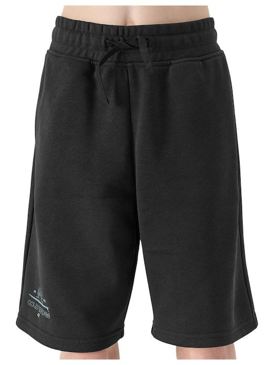 Kinder-Shorts/Bermudas Stoff Schwarz