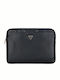 Guess Pu Grained Triangle Logo Tasche Fall für Laptop 14" in Schwarz Farbe