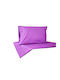 Decotelia Duvet Cover Set Cotton Single with Pillowcase 160x240 Purple