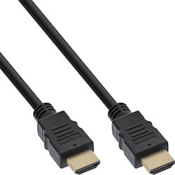 InLine 17550 HDMI 2.0 HDMI male - HDMI male 0.5m Μαύρο