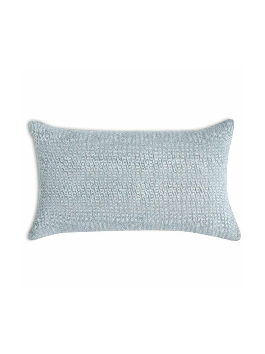 Bed&Bath Διακοσμητική Μαξιλαροθήκη από 100% Βαμβάκι Aqua 30x50εκ.