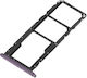 Clappio Sim Card Drawer Honor 8x Dual Nano Sim Micro-sd Purple