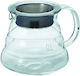 Carafă de Servire din Sticlă Transparentă 360ml V60