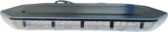 Professional Mini Rotating Beacon Magnetic Mount 12-24v 65w Length 38 Cm Orange Color E-mark E9