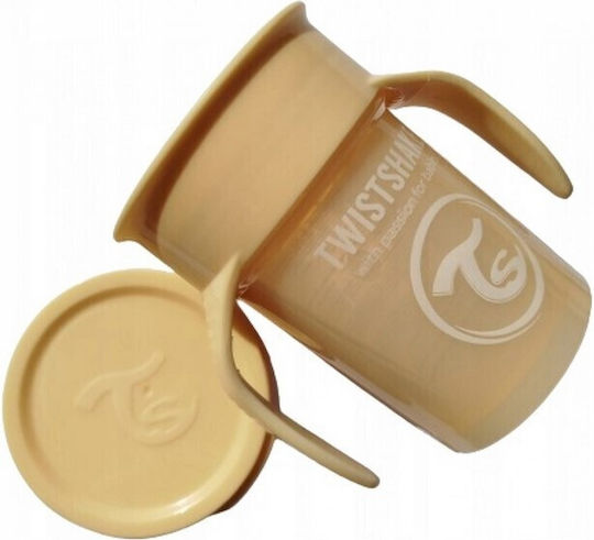 Twistshake Παιδικό Ποτηράκι από Πλαστικό Μπεζ 230ml για 6m+