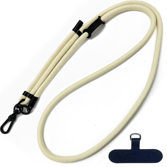 Techsuit Rope Crossbody Strap Rcs1-56 Phones Vanilla Cream