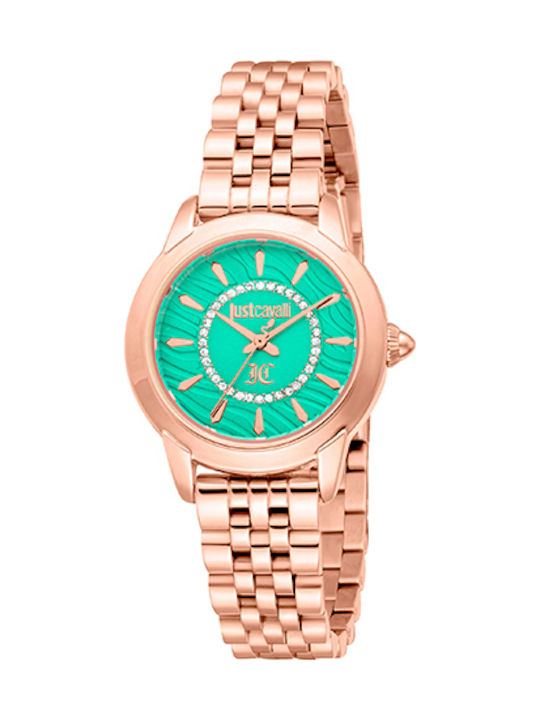 Just Cavalli Animalier Γυναικείο Ρολόι 30mm Μπα...