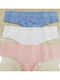 Βαμβακερά Women's String 3Pack White, Sky Blue, Pink