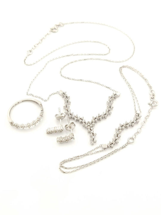 Jewelry Set Made of 14K White Gold Jewelry Set Made of 14K White Gold