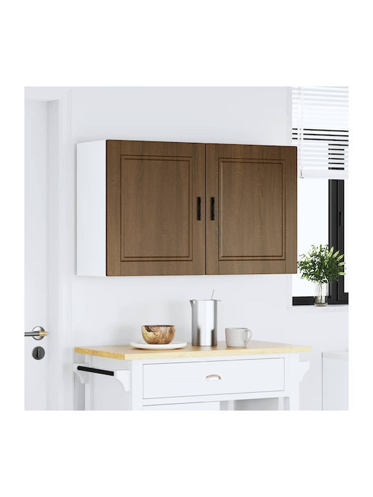 Vidaxl Kitchen Wall Cabinets 2 Pcs Porto Brown ...