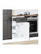 Kalmar Black Processed Wood Kitchen Base Cabinet Black 40 X 46 X 81.5 Cm
