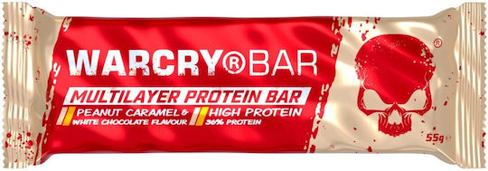 Genius Nutrition Warcry Μπάρα με 36% Πρωτεΐνη & Γεύση Peanut Caramel 55gr