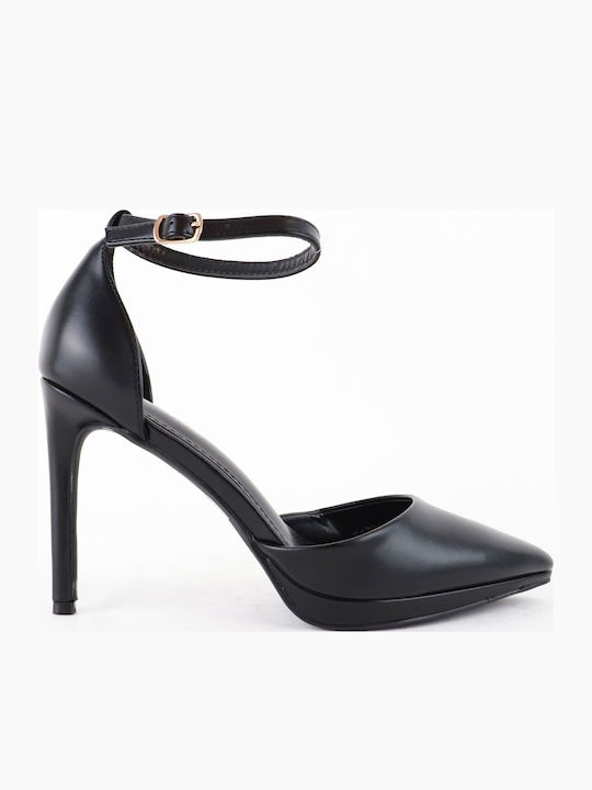 Sweet Shoes Γόβες με Λουράκι Μαύρες