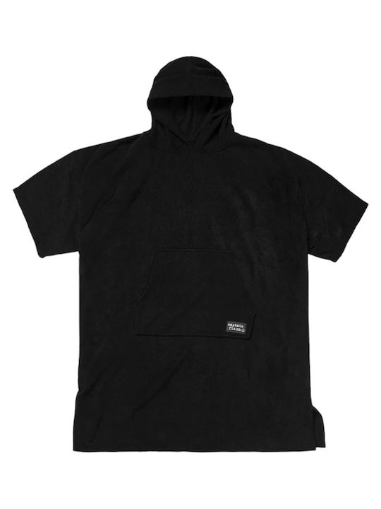 Captain Fin Beach Poncho Black