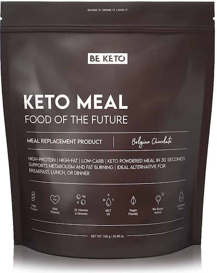 BeKeto Keto Meal Хранителна Добавка за Отслабване 700гр Шоколад