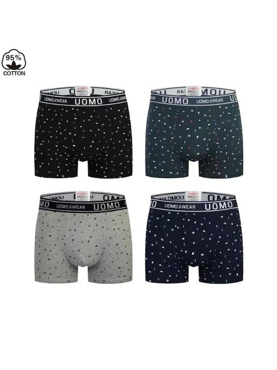 Uomo Men's Boxers 4Pack Multicolour