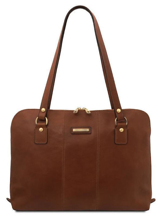 Tuscany Leather Leder Damenumschlag Braun