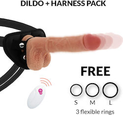 Cyber Silicock Harness με Dildo και Δόνηση στο χρώμα του δέρματος Cyber Silicock Harness με Dildo και Δόνηση στο χρώμα του δέρματος