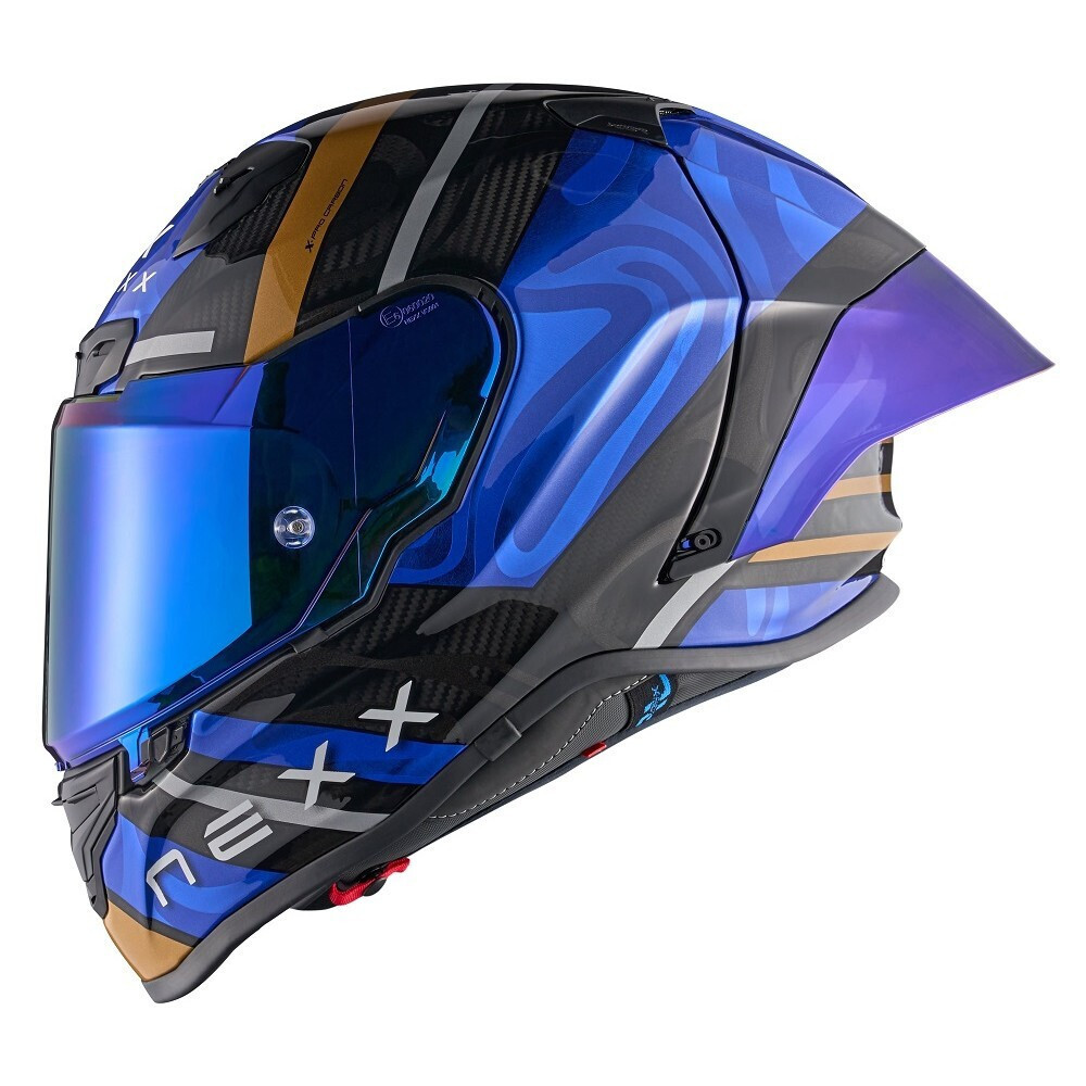 NMHR Nexx X.R3R Swirl Deep Blue Motorcycle Helmet Full Face ECE 22.06