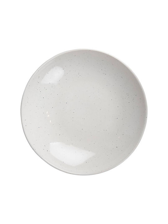 Butlers Lynn Teller Nudeln Keramik Beige mit Durchmesser 22cm