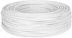 Weißes RG59 Koaxialkabel 32 Kupferdrähte x 0,12 mm 200 m 0,75 mm Leiter