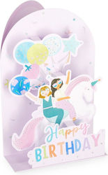 Legami Ευχετήρια Κάρτα Pop-up Birthday Unicorn